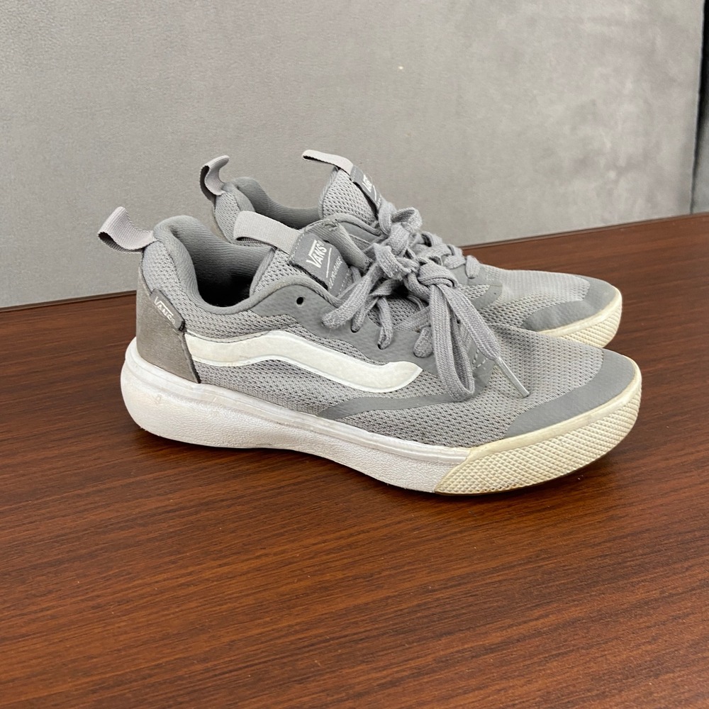 Vans UltraRange Rapidweld Grey White Mesh Sneakers Womens 5 Low Top Shoes S-62